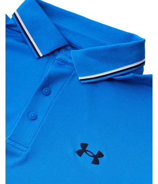 Under Armour Playoff 3.0 Rib herr polo, blue atlantis