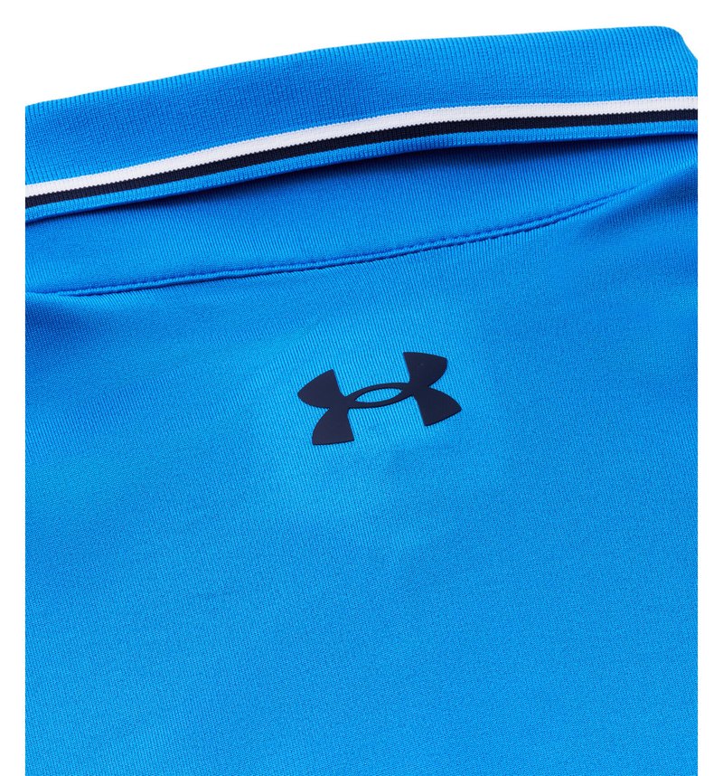 Under Armour Playoff 3.0 Rib herr polo, blue atlantis