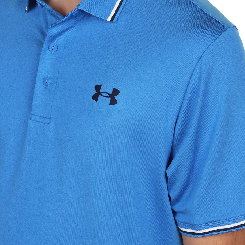 Under Armour Playoff 3.0 Rib herr polo, blue atlantis