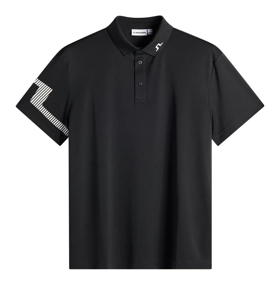 J.Lindeberg Heath herr polo, svart