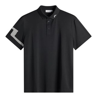 J.Lindeberg Heath herr polo, svart