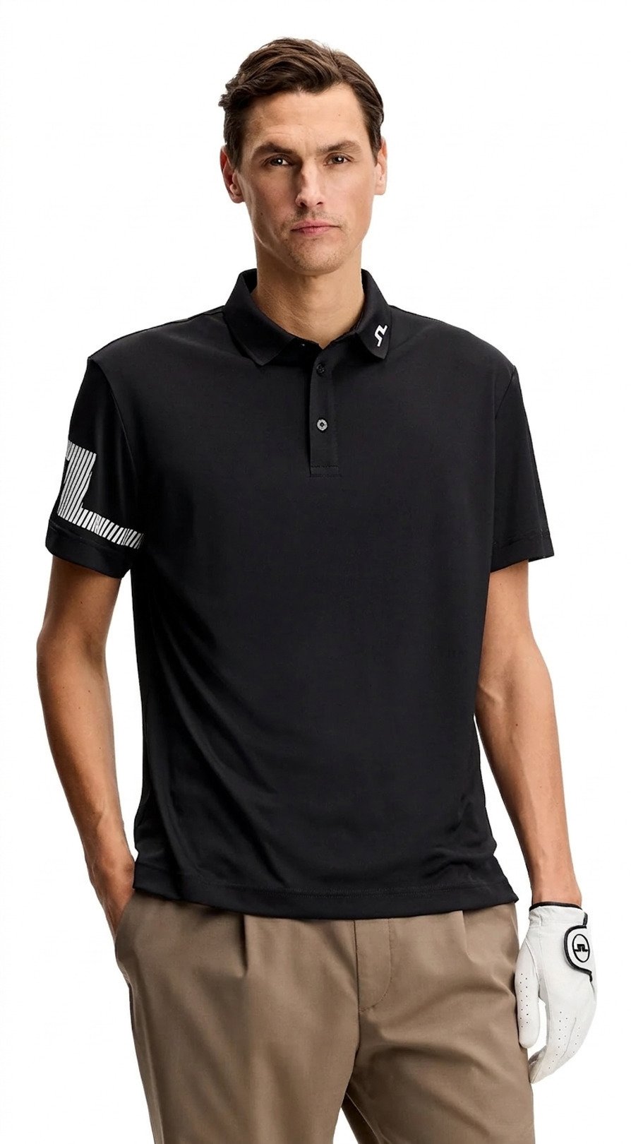 J.Lindeberg Heath herr polo, svart