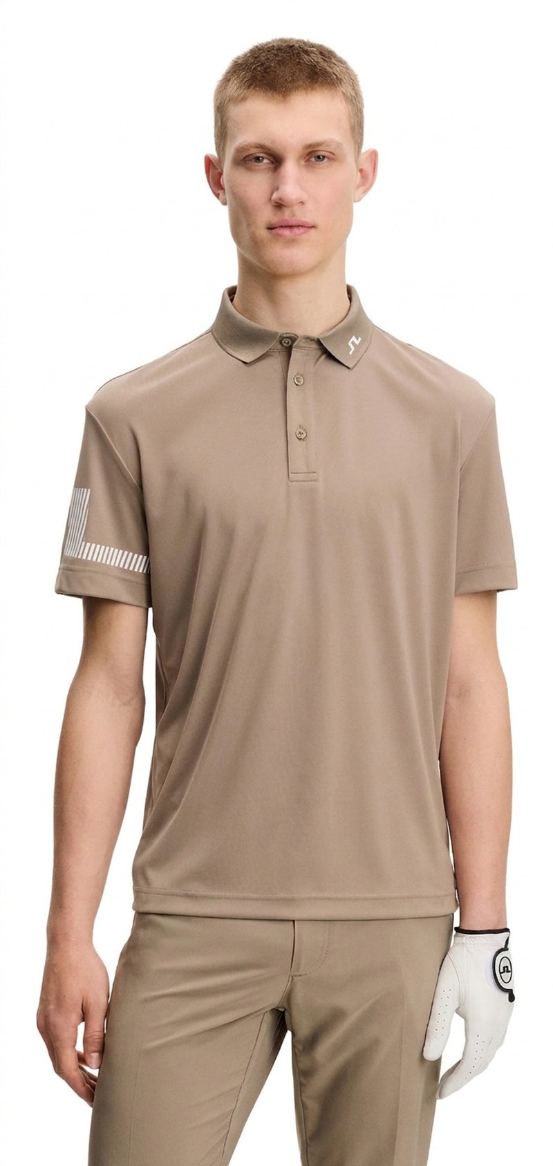 J.Lindeberg Heath herr polo, brindle
