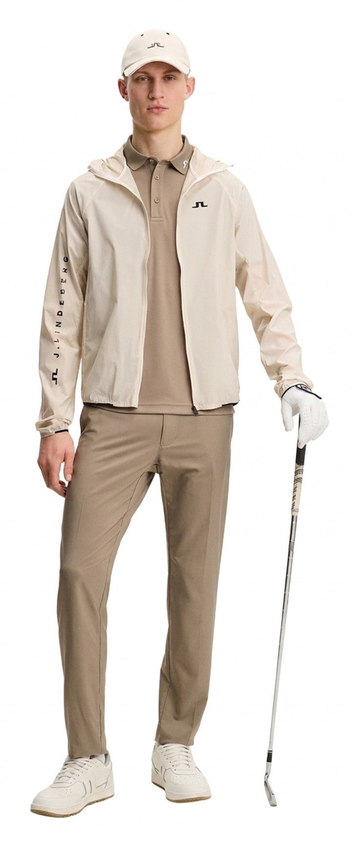 J.Lindeberg Heath herr polo, brindle