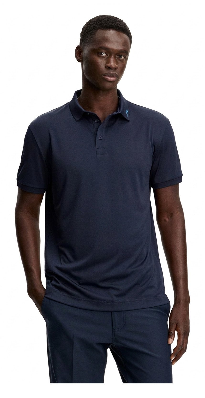 J.Lindeberg KV Print herr polo, JLNavy