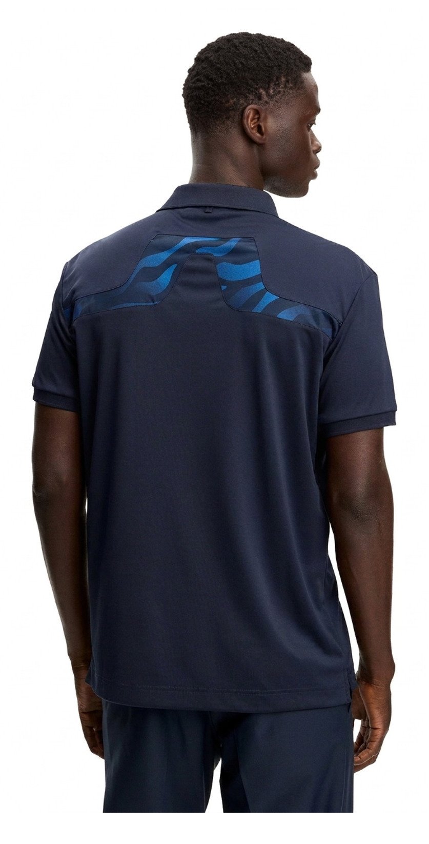 J.Lindeberg KV Print herr polo, JLNavy
