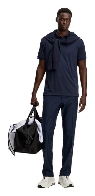 J.Lindeberg KV Print herr polo, JLNavy
