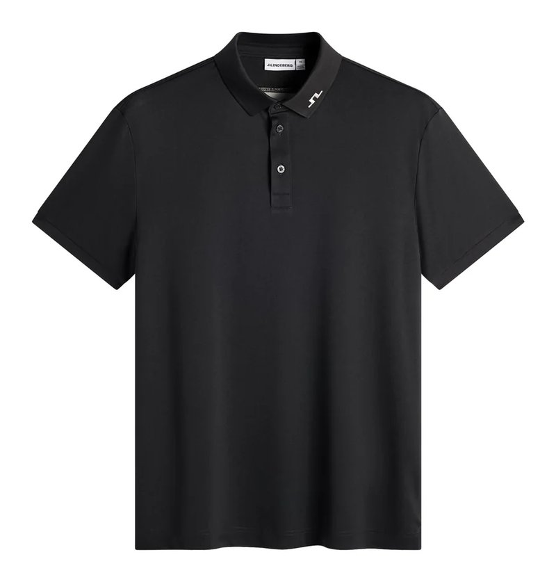 J.Lindeberg KV Print herr polo, svart