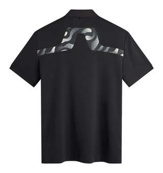 J.Lindeberg KV Print herr polo, svart