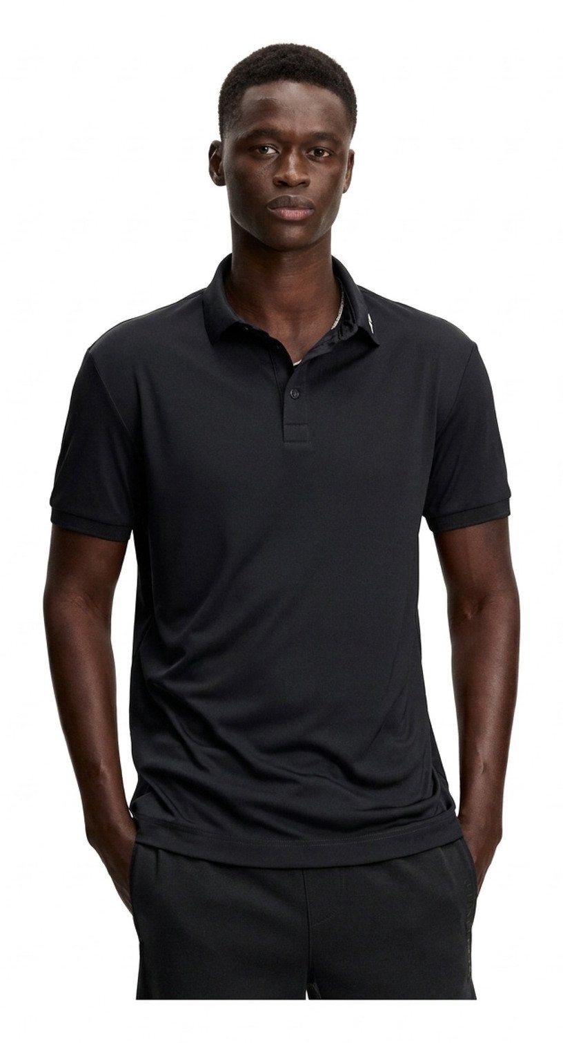 J.Lindeberg KV Print herr polo, svart
