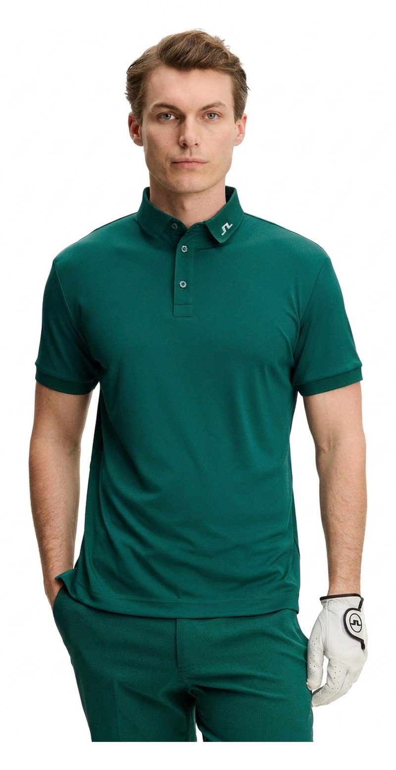 J.Lindeberg KV Print herr polo, forest biome