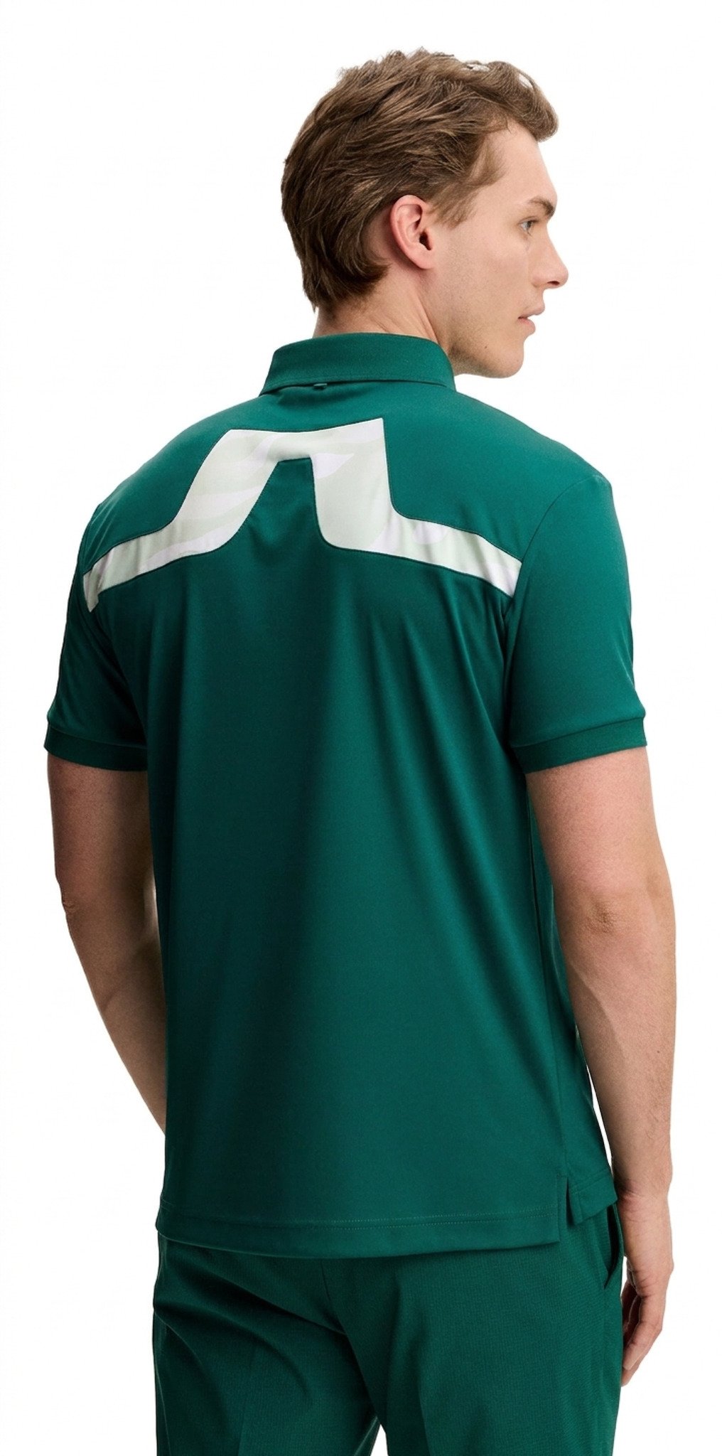 J.Lindeberg KV Print herr polo, forest biome