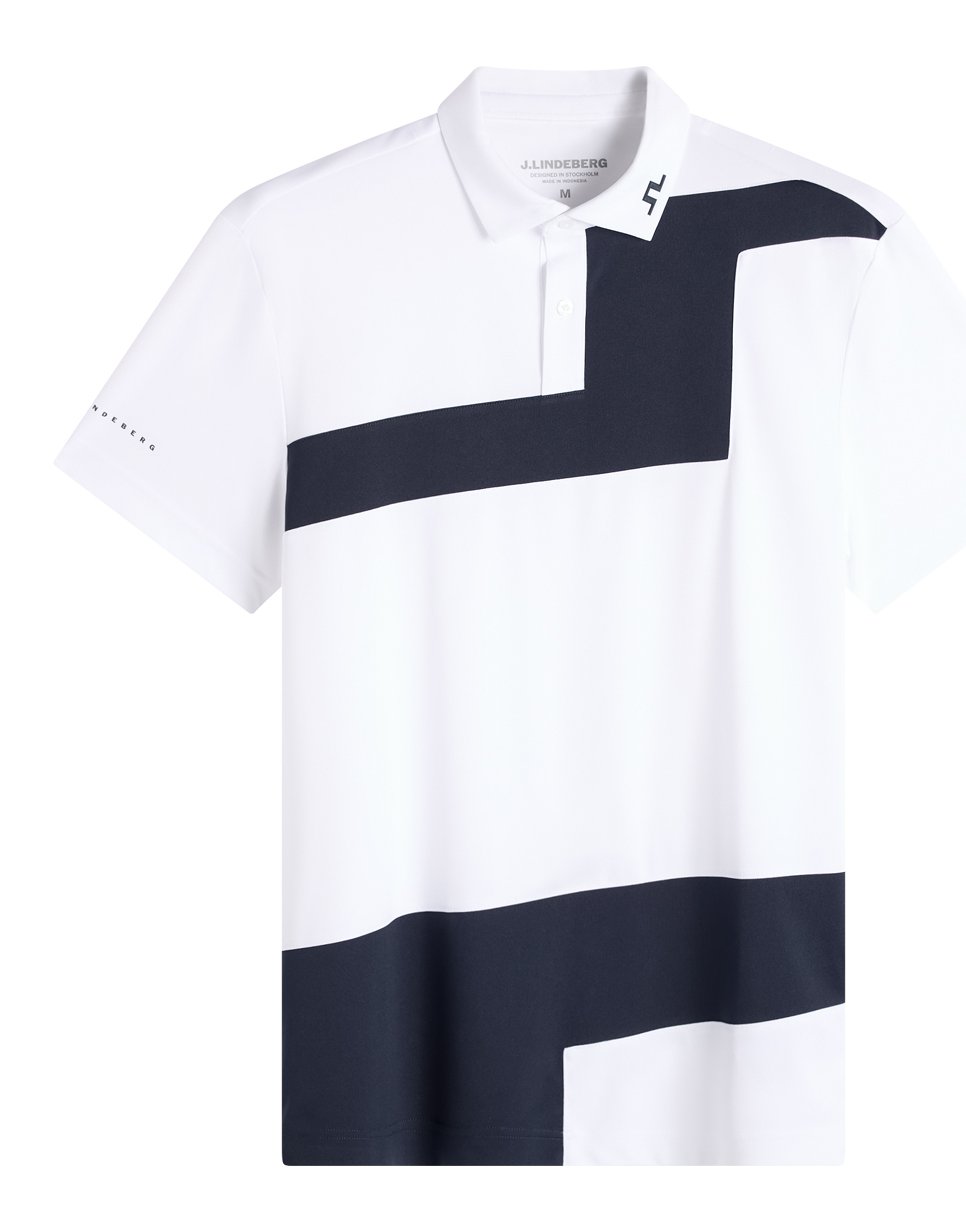 J.Lindeberg Sidd herr polo, vit