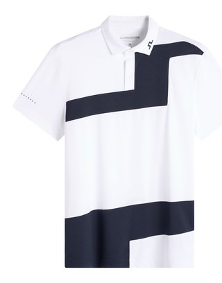 J.Lindeberg Sidd herr polo, vit