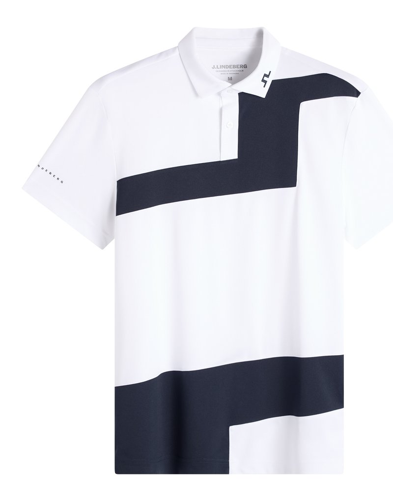 J.Lindeberg Sidd herr polo, vit