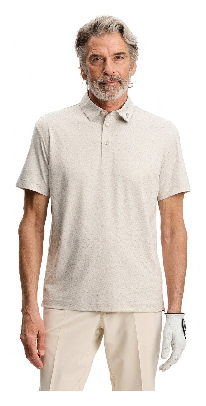 J.Lindeberg Tod Print herr polo, bias bridge micro moon brindle