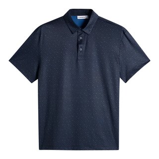 J.Lindeberg Tod Print herr polo, bias bridge micro navy set