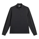 J.Lindeberg Lassy Quarter Zip Mid herr lager, svart