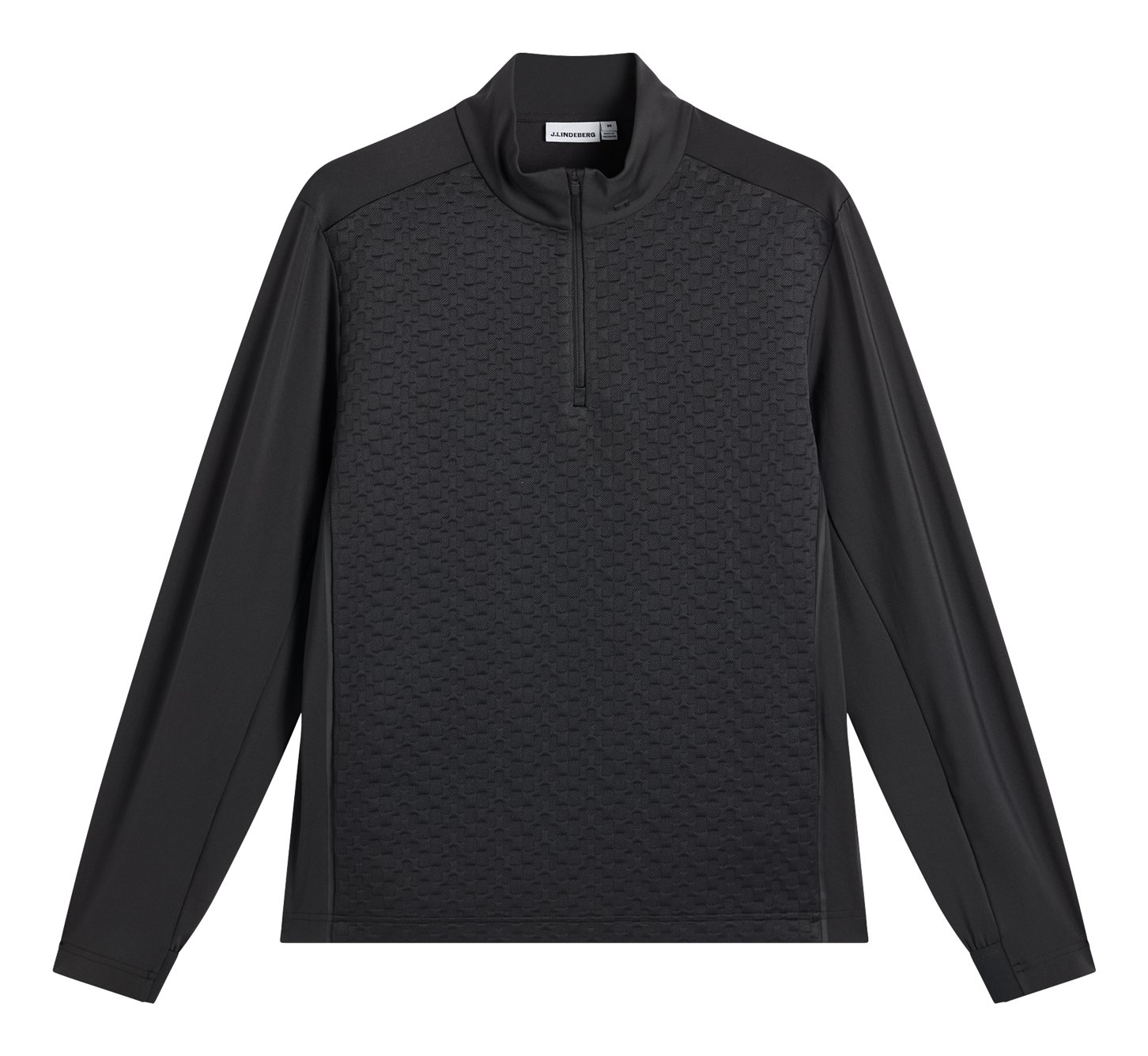 J.Lindeberg Lassy Quarter Zip Mid herr lager, svart