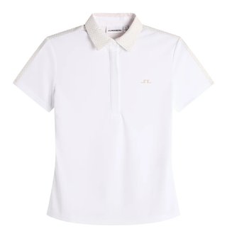 J.Lindeberg Cara Print dam polo, vit