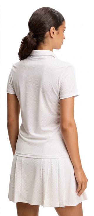 J.Lindeberg Cara Print dam polo, vit