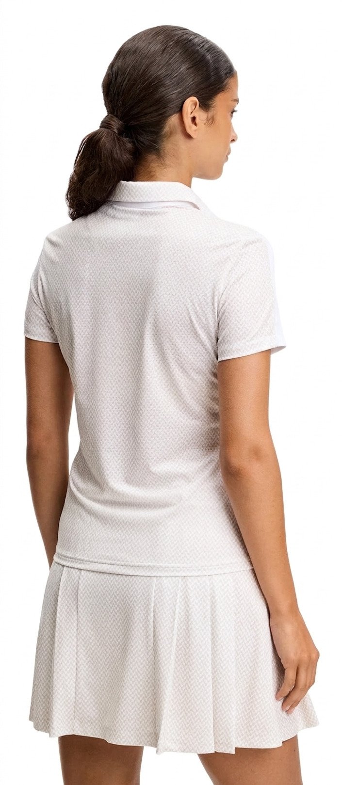 J.Lindeberg Cara Print dam polo, vit