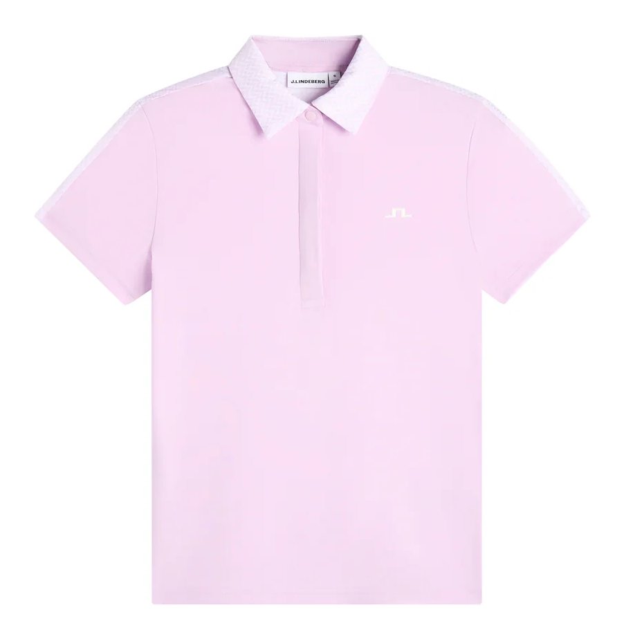 J.Lindeberg Cara Print dam polo, orchid bouquet