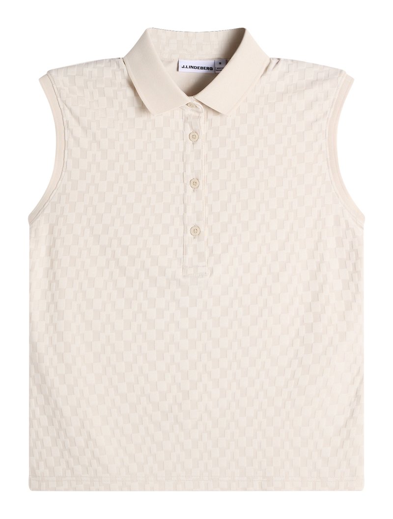 J.Lindeberg Dani sleeveless dam polo, moonbeam