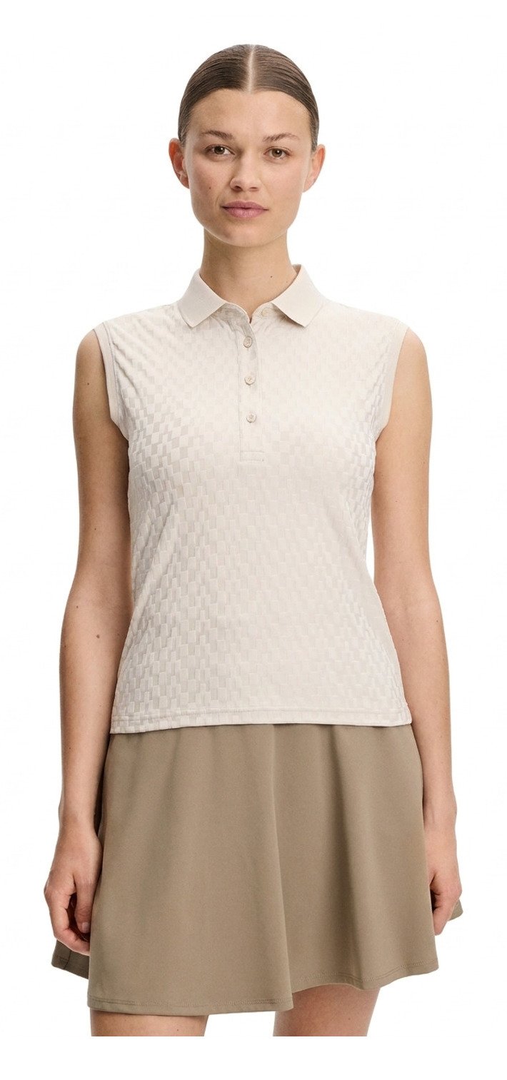 J.Lindeberg Dani sleeveless dam polo, moonbeam
