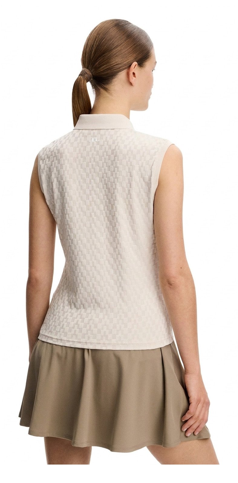 J.Lindeberg Dani sleeveless dam polo, moonbeam
