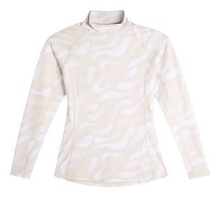 J.Lindeberg Ella Print Compression dam top, bunker fade moonbeam vit