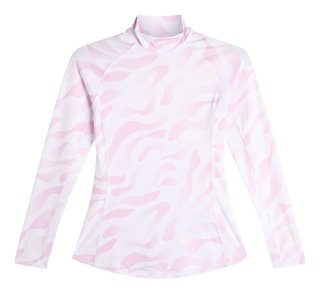 J.Lindeberg Ella Print Compression dam top, bunker fade white orchid