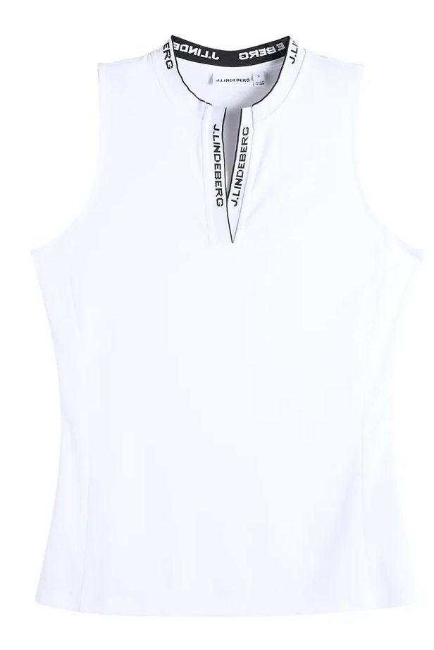 J.Lindeberg Leya Sleeveless dam polo, vit
