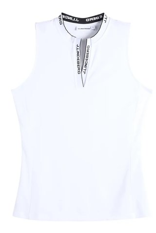 J.Lindeberg Leya Sleeveless dam polo, vit