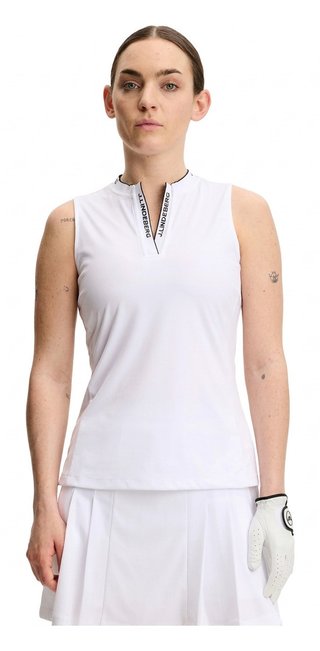 J.Lindeberg Leya Sleeveless dam polo, vit