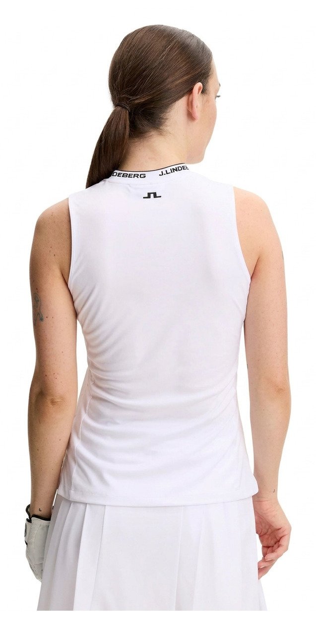 J.Lindeberg Leya Sleeveless dam polo, vit