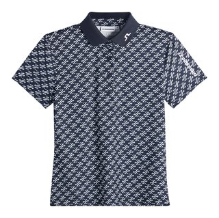 J.Lindeberg Tour Tech Print dam polo, cardi jacquard - JL Navy