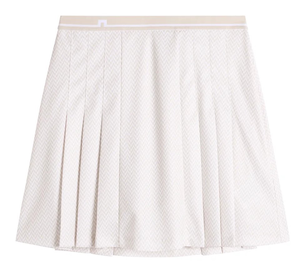 J.Lindeberg Harlow Print dam skort, bridge stack white moon