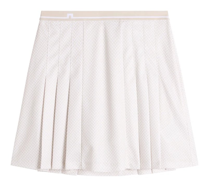 J.Lindeberg Harlow Print dam skort, bridge stack white moon