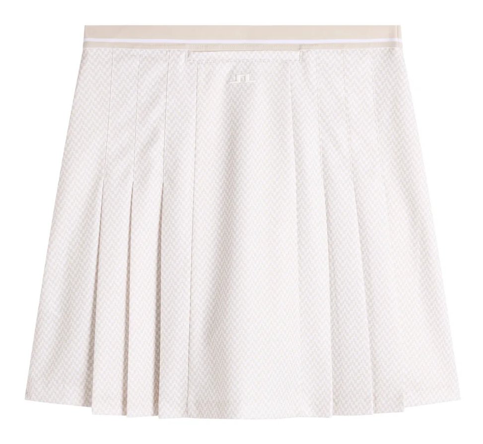 J.Lindeberg Harlow Print dam skort, bridge stack white moon