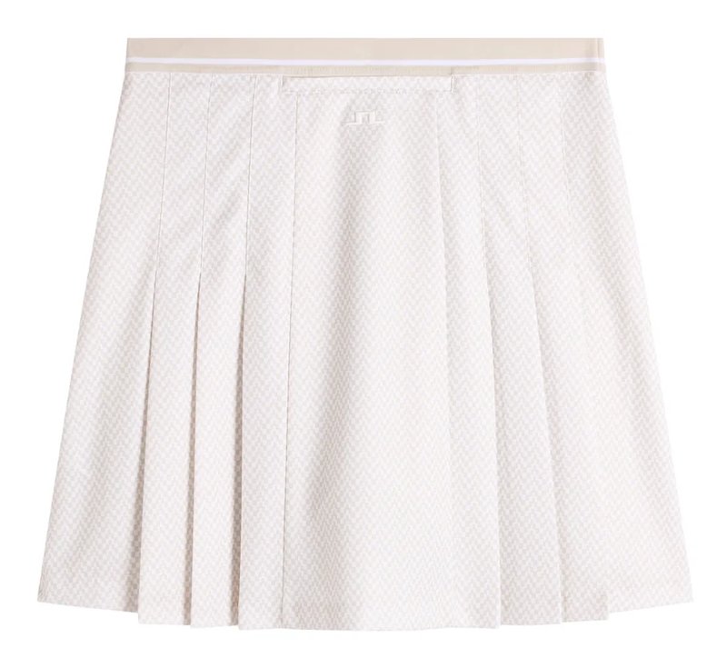 J.Lindeberg Harlow Print dam skort, bridge stack white moon