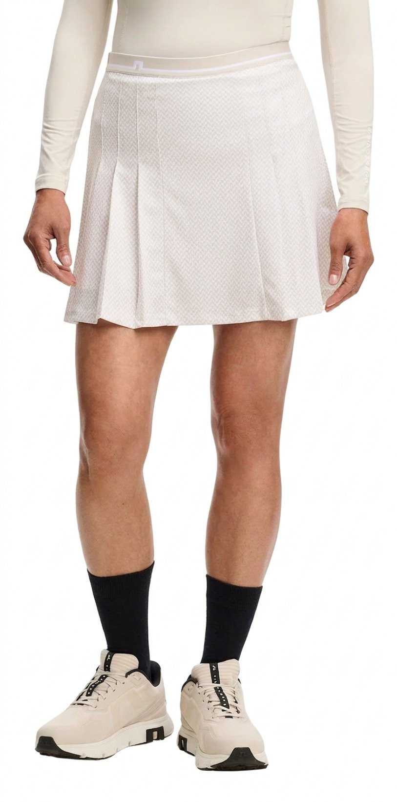 J.Lindeberg Harlow Print dam skort, bridge stack white moon