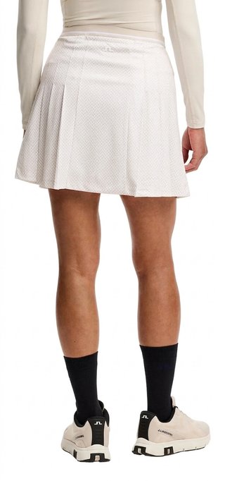 J.Lindeberg Harlow Print dam skort, bridge stack white moon