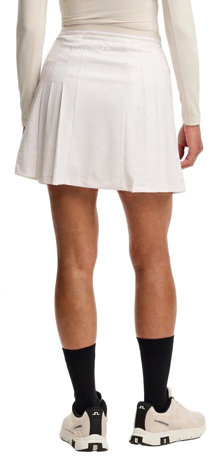 J.Lindeberg Harlow Print dam skort, bridge stack white moon