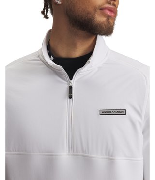 Under Armour Drive Pro Hybrid herr 1/2-zip tröja, vit/svart