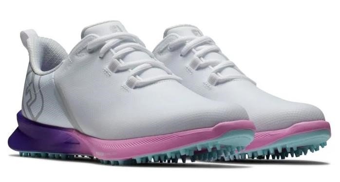FootJoy Fuel Sport dam golfskor 2023, vit/lila, UK7.5-EU41 (US9.5)