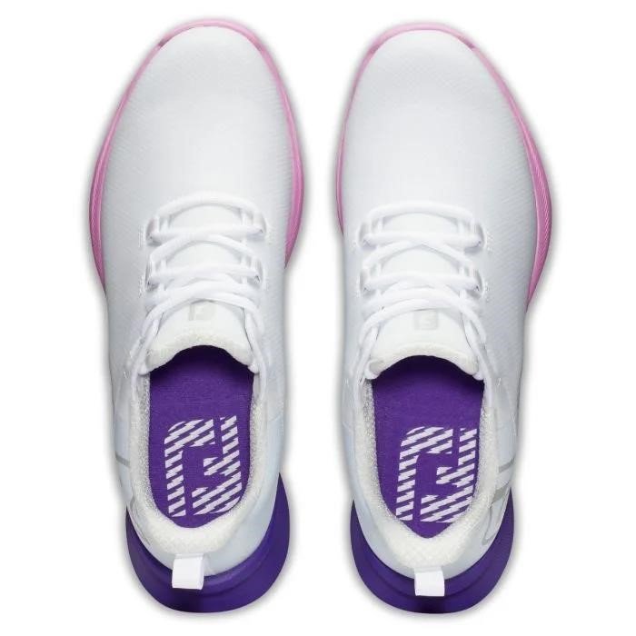 FootJoy Fuel Sport dam golfskor 2023, vit/lila, UK7.5-EU41 (US9.5)