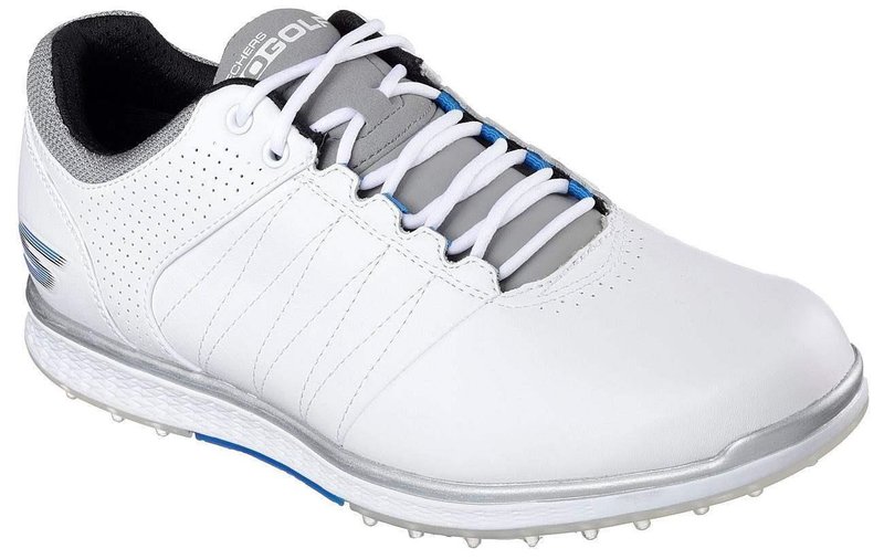 Skechers Go Golf Elite 2 herr golfskor, vit/grå/blå