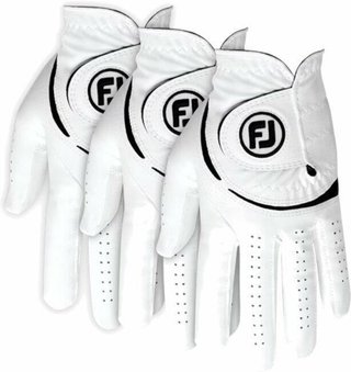 FootJoy WeatherSof 24 dam golfhandske (3 PACK), vit/svart, ML