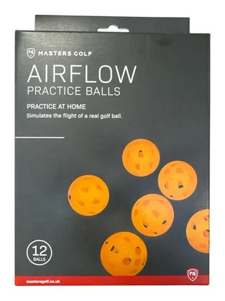 Masters Golf Airflow XP övningsgolfbollar (12-pack), orange